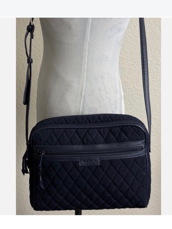 Vera Bradley Handbags - VERA BRADLEY TRIMMED TRAPEZE CROSSBODY Classic Navy